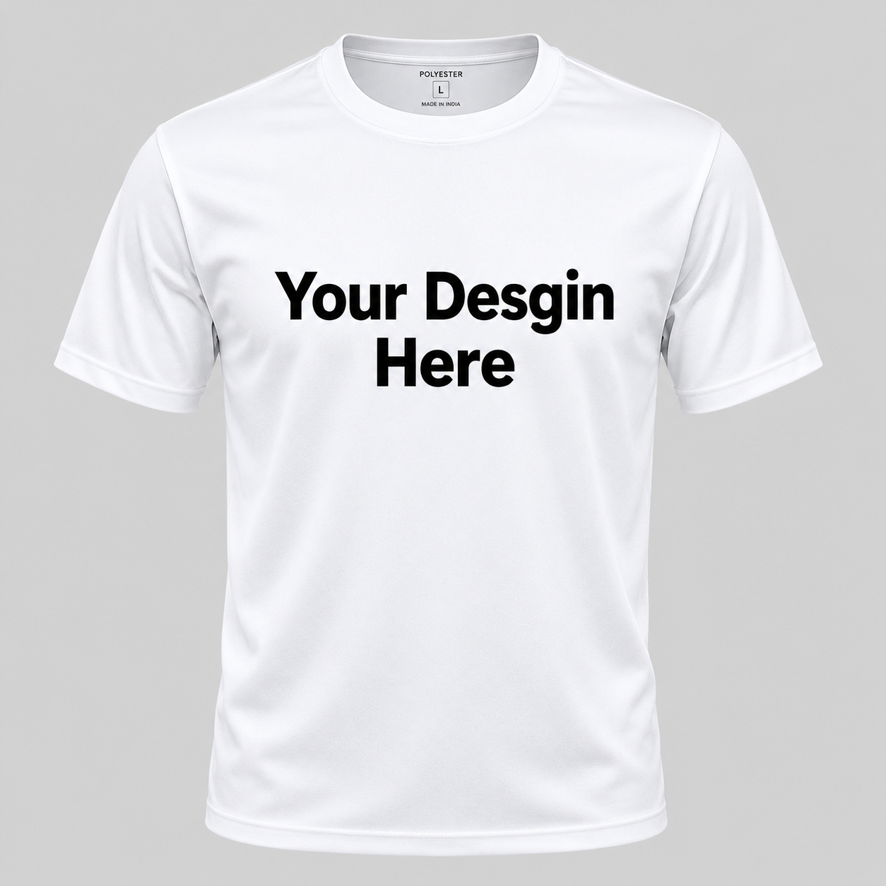 White Polyester T-Shirt
